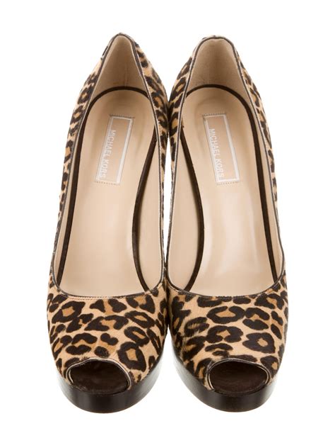 michael kors leopard print heels|michael kors animal print shoes.